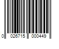 Barcode Image for UPC code 0026715000449