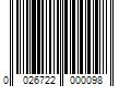 Barcode Image for UPC code 0026722000098