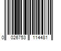 Barcode Image for UPC code 0026753114481