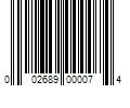 Barcode Image for UPC code 002689000074