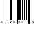 Barcode Image for UPC code 002692000078