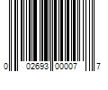 Barcode Image for UPC code 002693000077