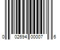 Barcode Image for UPC code 002694000076