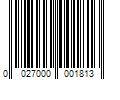 Barcode Image for UPC code 0027000001813