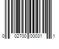 Barcode Image for UPC code 002700000311