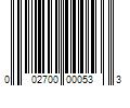 Barcode Image for UPC code 002700000533