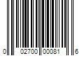 Barcode Image for UPC code 002700000816