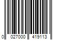 Barcode Image for UPC code 0027000419113