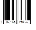 Barcode Image for UPC code 0027061218342