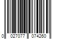 Barcode Image for UPC code 0027077074260