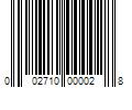 Barcode Image for UPC code 002710000028