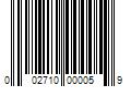 Barcode Image for UPC code 002710000059