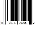 Barcode Image for UPC code 002717000052