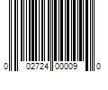 Barcode Image for UPC code 002724000090