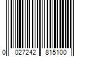 Barcode Image for UPC code 0027242815100