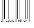 Barcode Image for UPC code 0027242927100