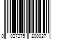 Barcode Image for UPC code 0027275200027