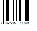 Barcode Image for UPC code 0027275410006