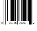 Barcode Image for UPC code 002735000072