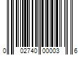 Barcode Image for UPC code 002740000036