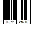 Barcode Image for UPC code 0027426216006