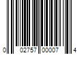 Barcode Image for UPC code 002757000074