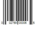 Barcode Image for UPC code 002759000065