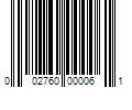 Barcode Image for UPC code 002760000061