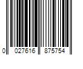 Barcode Image for UPC code 0027616875754