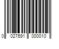 Barcode Image for UPC code 0027691000010