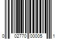 Barcode Image for UPC code 002770000051