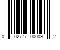 Barcode Image for UPC code 002777000092