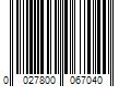 Barcode Image for UPC code 0027800067040