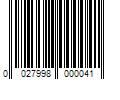 Barcode Image for UPC code 0027998000041