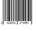 Barcode Image for UPC code 0028000214951