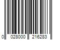 Barcode Image for UPC code 0028000216283