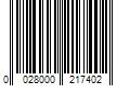 Barcode Image for UPC code 0028000217402