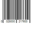 Barcode Image for UPC code 0028000217600