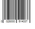 Barcode Image for UPC code 0028000514037