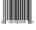 Barcode Image for UPC code 002818000050