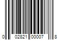 Barcode Image for UPC code 002821000078