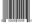 Barcode Image for UPC code 002825000050