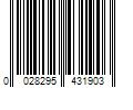 Barcode Image for UPC code 0028295431903