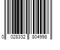 Barcode Image for UPC code 0028332804998