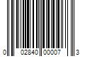 Barcode Image for UPC code 002840000073