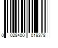 Barcode Image for UPC code 0028400019378