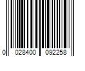 Barcode Image for UPC code 0028400092258