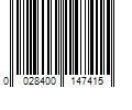 Barcode Image for UPC code 0028400147415