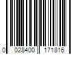 Barcode Image for UPC code 0028400171816