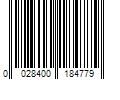 Barcode Image for UPC code 0028400184779